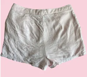 Women’s Princess Polly Pastel Pink Linen Blend Shorts Size US 4 thumbnail 3