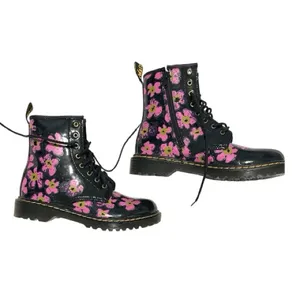 Dr. Martens 1460 Y Floral Patent Leather Boots – NWOB Iconic 8-Eye (Women's 6) thumbnail 3