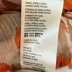 Anthropologie Orange and Brown‎ Abstract Mini Skirt Sz L thumbnail 8