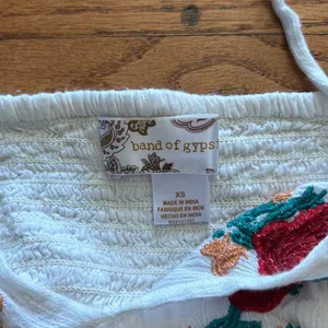Band of gypsies embroidered halter top thumbnail 2