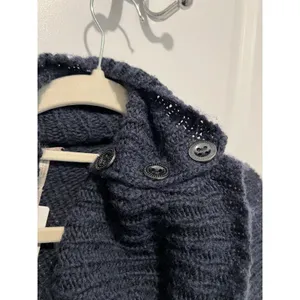 Free People Sweater Woman S Oversized Chunky Knit Split Neck Wool Blend Boho thumbnail 3