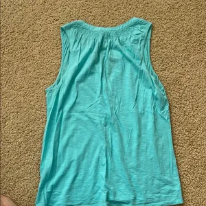 Lilly Pulitzer Blue Sleeveless Relaxed Tank Top thumbnail 3