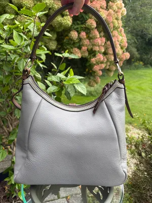 Dooney & Bourke Samba Leather Logo Lock Hobo Bag thumbnail 3