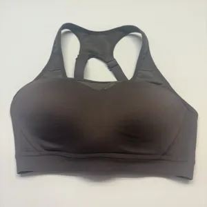 Gymshark‎ Open Back Racerback High Impact Sports Bra Womens Size Small Brown thumbnail 5