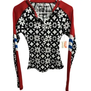 NWT FREE PEOPLE FP Movement Women's Kick Off Printed Layer Top in Aspen Onyx thumbnail 8