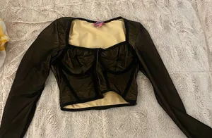 Edikted going out cropped longsleeve, - small thumbnail 1