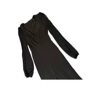 NWT Lulus Size Small Perfect Charisma Black Mesh Long Sleeve Wide-Leg Jumpsuit thumbnail 4