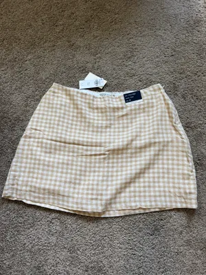 Abercrombie Linen Blend Skort Scarlett Curve Love thumbnail 3