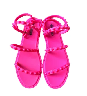 Travel Sandals In Hot Pink/Fuchsia  thumbnail 1