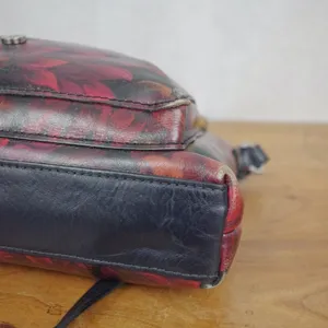 Patricia Nash Floral Leather Crossbody Purse thumbnail 4