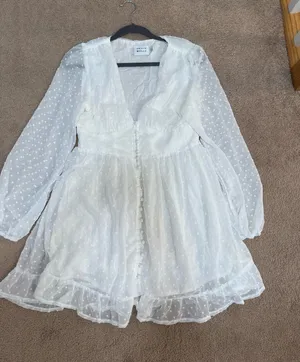 Hello Molly Mini Dress White thumbnail 1