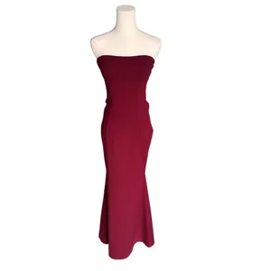 Katie May - Mary Kate Gown in Bordeaux Strapless Backless Formal Dress Sz 0 thumbnail 3