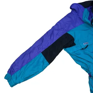 Columbia Sportswear Jacket Womens Medium Teal Purple Black Windbreaker thumbnail 11