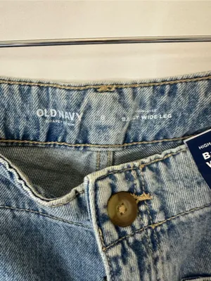 Old Navy Light Blue Wide-Leg Jeans thumbnail 3