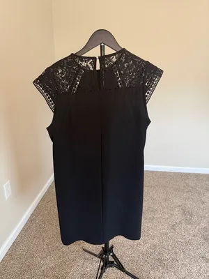 Zara Black Lace Shoulder Mini‎ Dress thumbnail 3