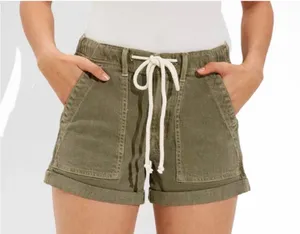 American Eagle Green Relaxed Casual Denim Shorts Size 14 thumbnail 1