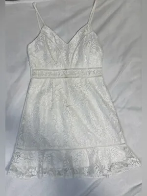Hello Molly Have We Met Dress in White Size Medium thumbnail 6