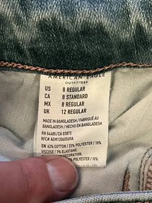 American Eagle Outfitters Highest Rise Jegging Jeans Womens 8 Med Wash Stretch thumbnail 10
