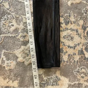 Spanx Black High-Waisted Leggings faux leather thumbnail 6