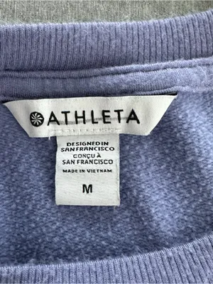 Athleta Coaster Luxe Sweatshirt Women’s Medium Purple thumbnail 5
