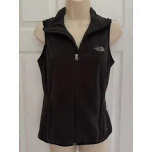 The North Face TKA 100 Fleece Vest Womens Small Black Full Zip Gorpcore thumbnail 2