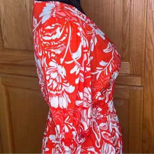 Abel the Label Floral Print Puff Sleeve Smocked Waist Mini‎ Dress Size Medium thumbnail 5