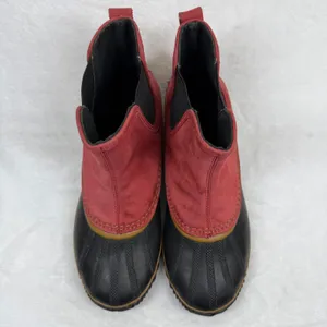 Sorel Out N‎ About Chelsea Waterproof Red Black Duck Boots NL2410-687 Womens 9 thumbnail 5