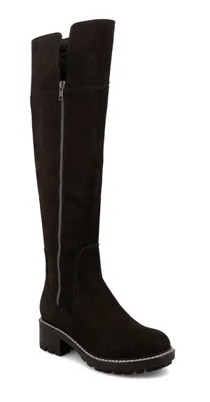MIA Women's Pike Lug Sole Tall Boots Size 7.5M Black thumbnail 1