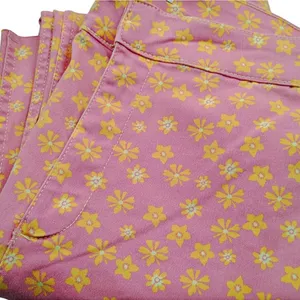 Zara Floral Printed High Rise Flared Crop Jean Sz 12 Flower Power Hippie 70s thumbnail 11