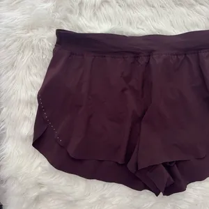 Lululemon Fast and Free High Rise Classic Fit Split Shorts 3" Goodnight Plum XL thumbnail 3