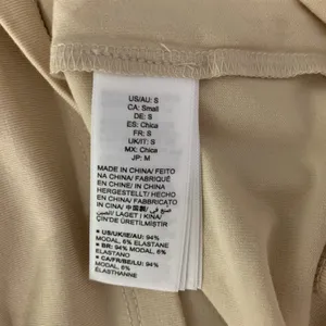 The Drop Tan Tee Top Small Long Sleeve Stretch Minimalist Basic thumbnail 6