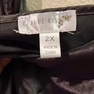 Orange Kiss Black Camisole Top Size 2X thumbnail 3