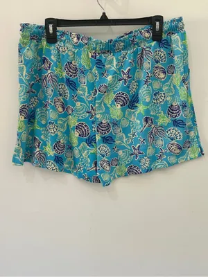 Cuddl Duds Pajama Set Cozy 2pc Tank Top Shorts NEW Blue Seashells XL thumbnail 9