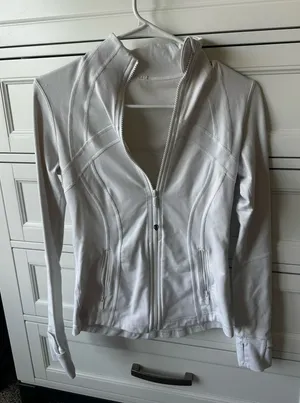 Lululemon define jacket in white thumbnail 1
