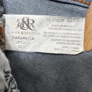 Rock & Republic Kasandra Bootcut Jeans‎ Embellished Pockets Dark Wash Size 12 thumbnail 7