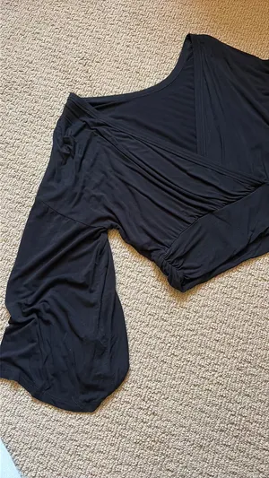 Lulus black sweater thumbnail 5