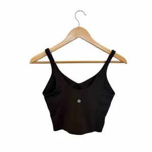 Lululemon Align Tank Black Nulu Cropped Shelf Bra Top Size 6 thumbnail 5