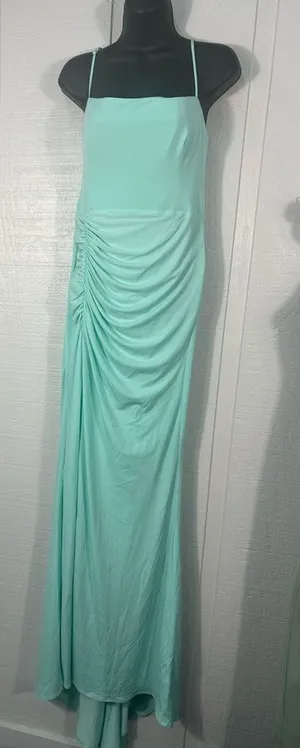 Katie May Los Angeles Mint Green Maxi Spaghetti Strap Dress Size Medium EUC thumbnail 1