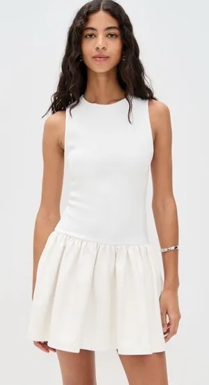 Alice and Olivia Ella Combo Faux Leather Sleeveless Dress size 4 NWT thumbnail 1