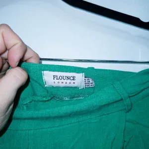Flounce London ASOS Bright Green High Waisted Wide Leg Trousers Size 14 thumbnail 5