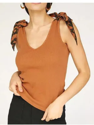 Maeve by Anthropologie The Rafaela Bow-Tie Tank size Large thumbnail 1