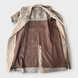 Brooks Brothers Belted Trench Coat Water Repellent Wool Lining Women's 8 Minimal thumbnail 7