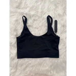 Nike Skims Shine Scoop Neck Longline Bra Obsidian Size Small thumbnail 7