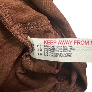 Free People Movement Twist Front Heathered Crop Tank Top Brown Sporty Size S thumbnail 6