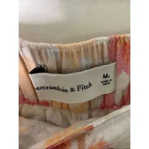 Abercrombie and Fitch Linen-Blend Pull-On Wide Leg Pant women's medium thumbnail 4