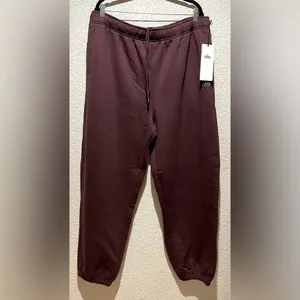 NWT Alo Yoga Accolade Sweatpants Cherry Cola Size 2XL thumbnail 3