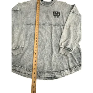 Disney World Spirit Jersey Shirt Grey Mineral‎ Acid Wash Small Denim Look #T4-6 thumbnail 8
