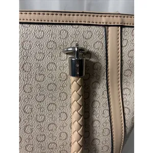 Guess Handbag Purse‎ Satchel Beige Tan 1981 Rope Handle Design Classic thumbnail 3