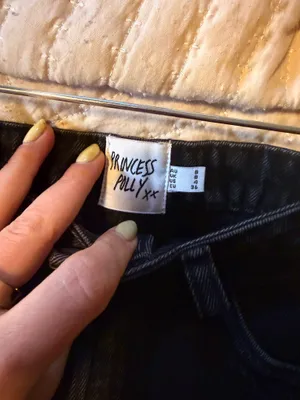 Princess Polly black denim midi skirt thumbnail 4