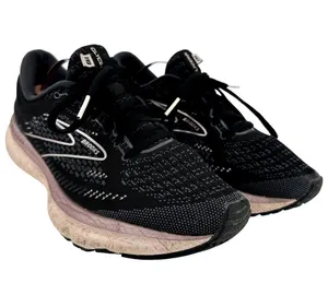 Brooks Glycerin 19 Road Running Shoe Athletic Workout Lace Up Black Pink 9B thumbnail 2